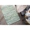 Contemporary Home Living 19.5" x 31.5" Reversible Striped Hand Woven Area Throw Rug - Green and Black